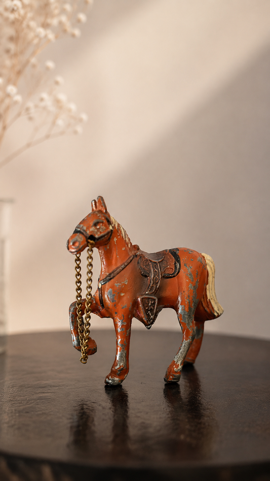 Deputy Sonny Beau & Rusty | Vintage Cowboy Whistle & Cast Iron Horse