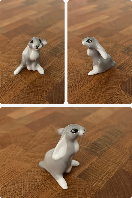 Maisie | Vintage Miniature Bunny Figurine