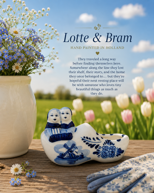 Lotte & Bram | Hand Painted Dutch Ceramic Shoe