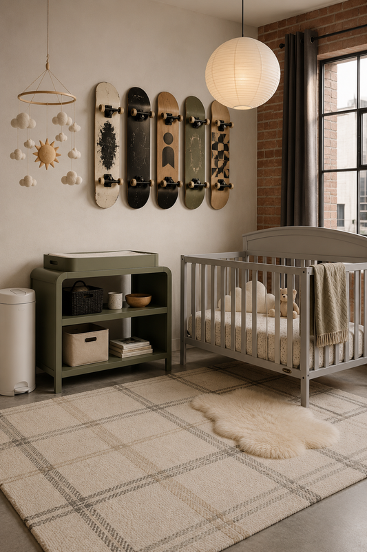 Nursery design, changing table ideas, nursery furniture, baby room inspiration, woodland nursery, kawaii nursery, modern nursery, gender neutral nursery, nursery storage, convertible nursery furniture