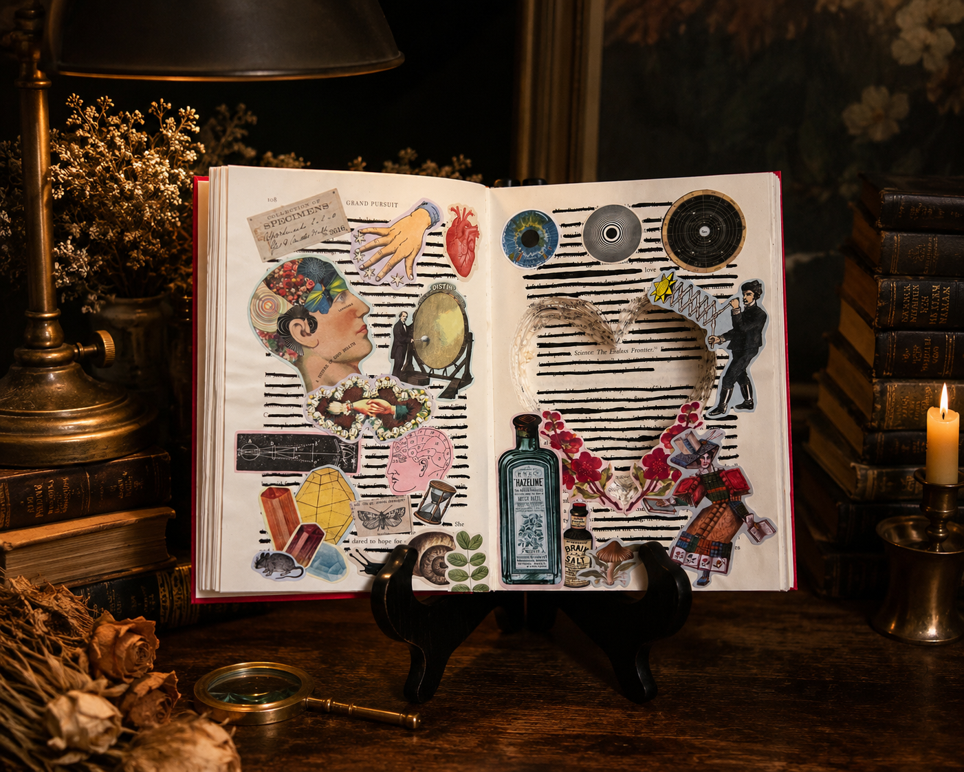 My Grand Pursuit | One-of-a-Kind Altered Book Art