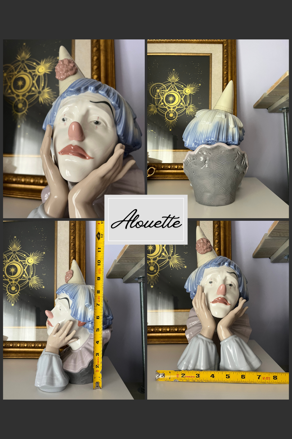 Alouette | Large Vintage Porcelain Bust