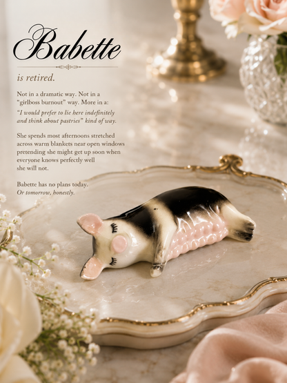 Babette | Vintage Ceramic Miniature Pig