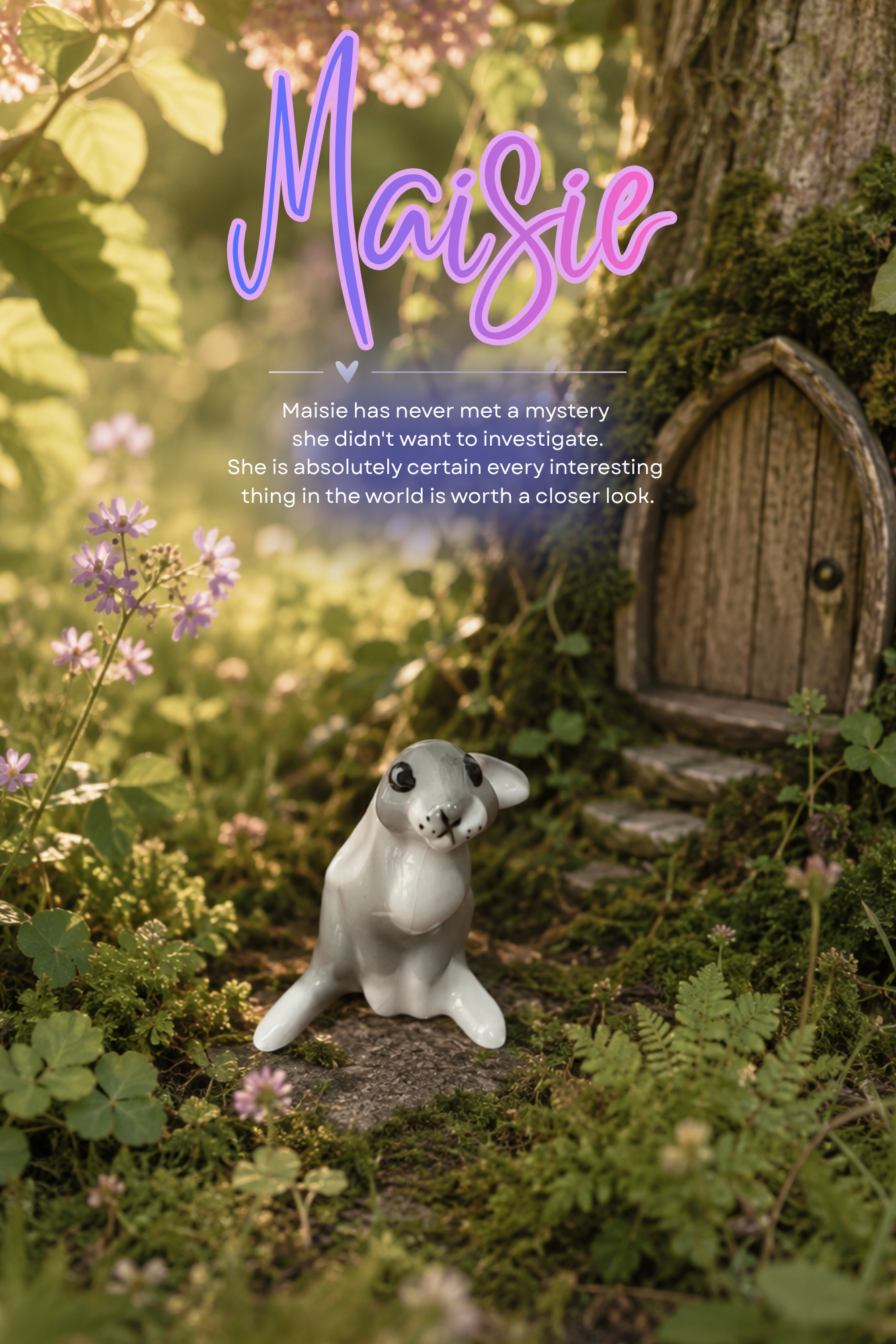 Maisie | Vintage Miniature Bunny Figurine
