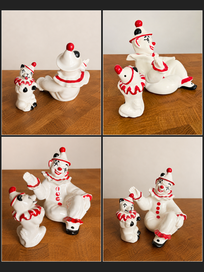 Marcel & Pip | Vintage Ceramic Clown Duo