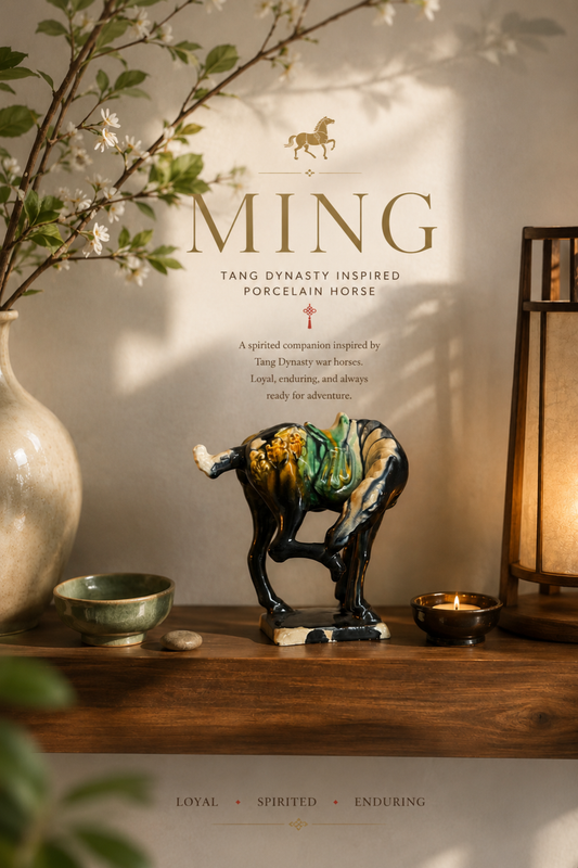 Ming | Vintage Porcelain Tang Horse